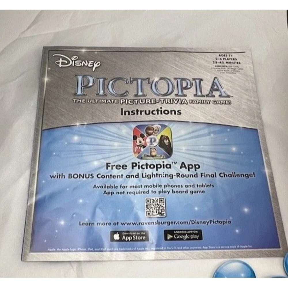 Disney Pictopia Board Game The Ultimate Picture-trivia Family Game EUC Complete